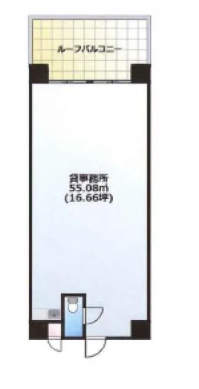 グローイン新宿御苑ビルの基準階図面
