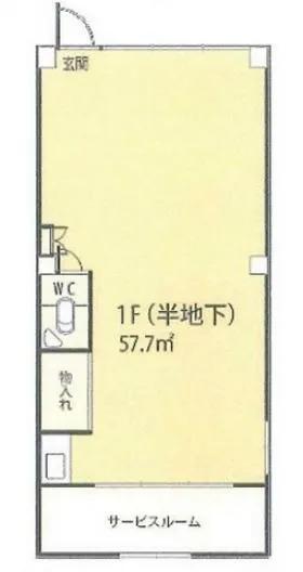 西沢ビルの基準階図面