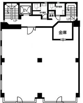 徳力本店の基準階図面