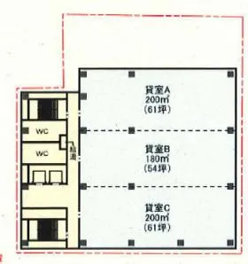 宇都宮DIビルの基準階図面
