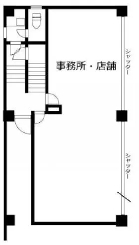 丸山ビルの基準階図面