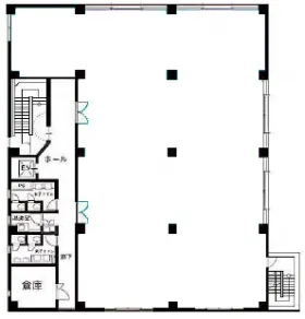 更生保護会館の基準階図面