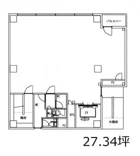 TOWAイマス亀戸ビルの基準階図面