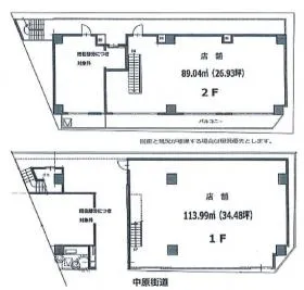 仮称)鏑木マンションビルの基準階図面