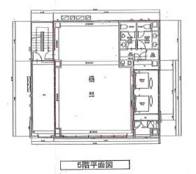 銀座露木ビルの基準階図面