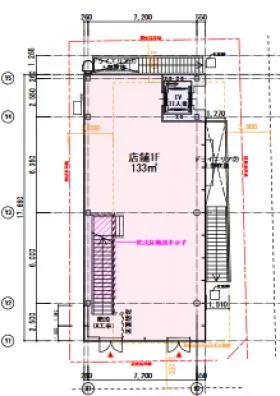 仮)北青山3丁目計画ビルの基準階図面