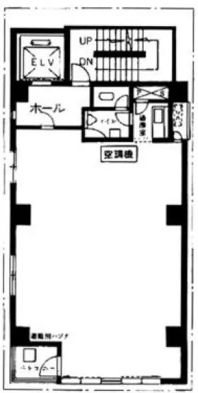 グランピアビルの基準階図面