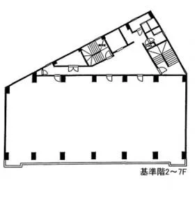 オダカビルの基準階図面