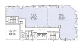 博多駅前C-9ビルの基準階図面