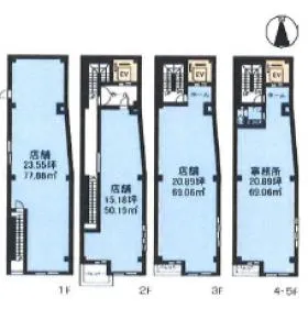 Lスクエア学芸大学ビルの基準階図面
