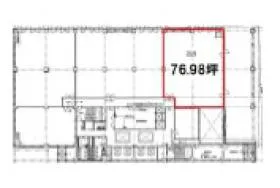 名古屋伊藤忠ビルの基準階図面