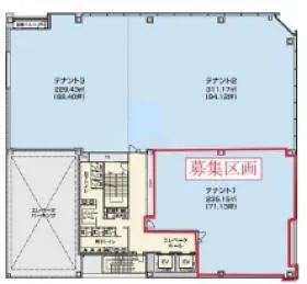 パシフィックスクエア名古屋錦ビルの基準階図面