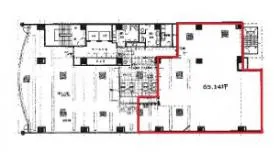三晃錦ビルの基準階図面