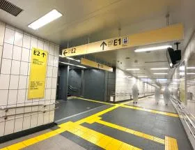 E1出入口を目指す※E2出入口からもアクセス出来る