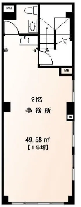 小澤印刷ビルの基準階図面