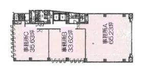 コスモ栄ビルの基準階図面