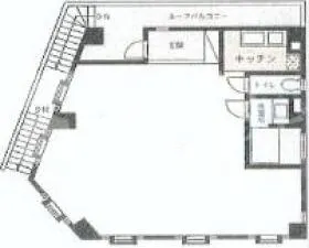 神宮前くらはしビルの基準階図面