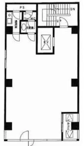青山但馬屋ビルの基準階図面