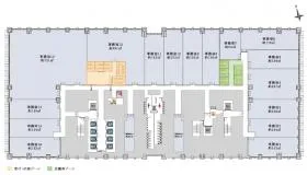 大手町パーク(プレミアムオフィス)ビルの基準階図面