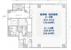PMO神田万世橋の基準階図面