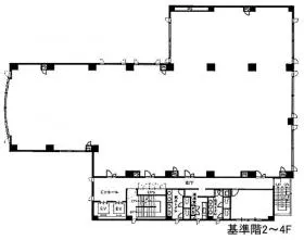 代々木かえつビルの基準階図面