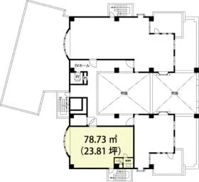 代々木NTビルの基準階図面