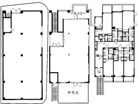 神宮前COURT Aの基準階図面