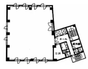 パークサイド1ビルの基準階図面