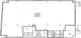 柳屋太洋ビルの基準階図面