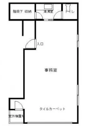 第6北澤ビルの基準階図面