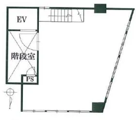 吉本ビルの基準階図面