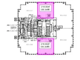 グローバルゲートビルの基準階図面