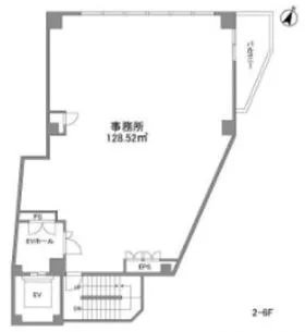 桜新町クリニックモールの基準階図面