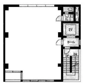 荒井ビルの基準階図面