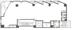 新宿インビルの基準階図面