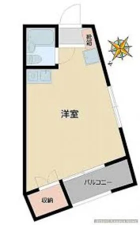 フェリオ西早稲田ビルの基準階図面