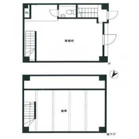 内田ビルの基準階図面