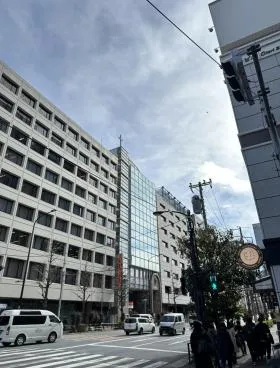 水道橋駅前角地新築ビルの外観