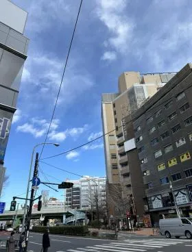 水道橋駅前角地新築ビルの外観