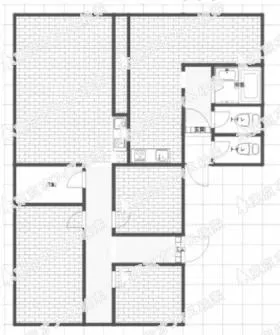 シンエイマンション第二蔵前の基準階図面