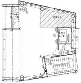 ACN渋谷道玄坂ビルの基準階図面
