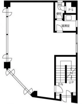 市嶋屋ビルの基準階図面