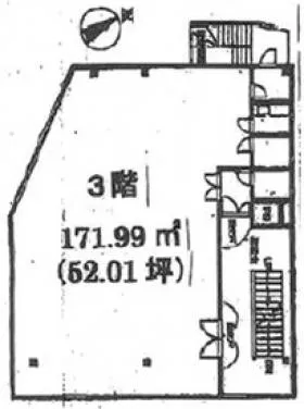 タカノビルの基準階図面