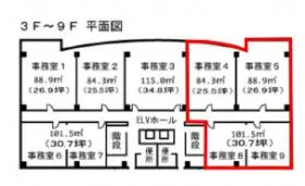 博多サンシティビルの基準階図面