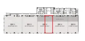 いちご博多駅前スクエアビルの基準階図面