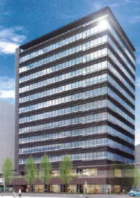 仮称)博多駅前4丁目計画ビルの外観