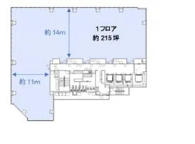 仮称)博多駅前4丁目計画ビルの基準階図面