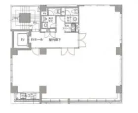 ITビルⅡの基準階図面