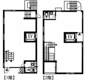 INO.SHIBUYAビルの基準階図面