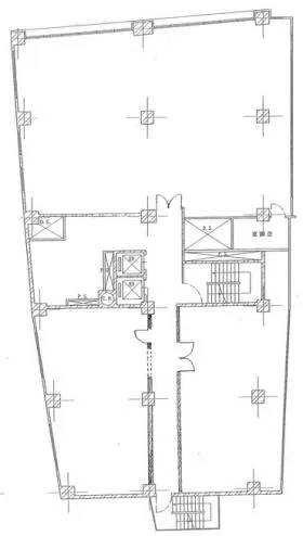 新大宗3号館ビルの基準階図面